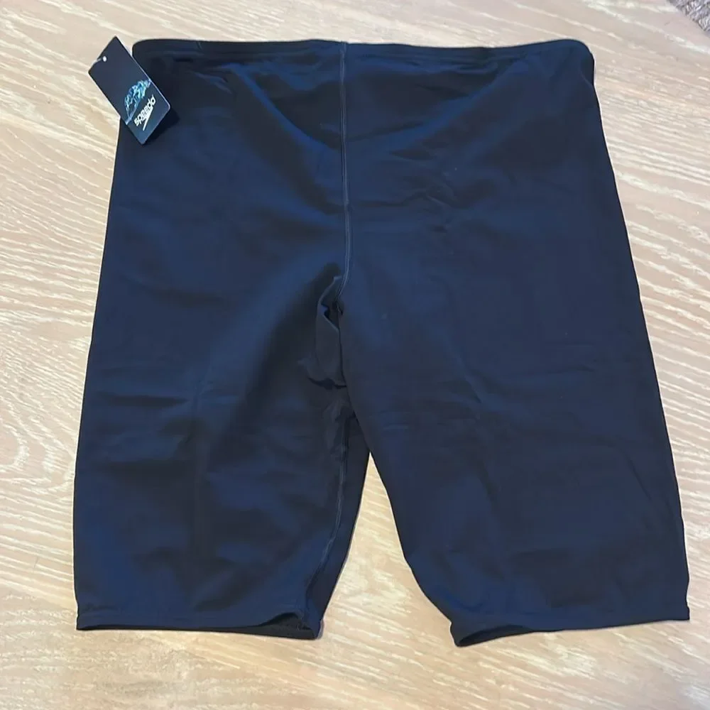 Speedo Men's Swimsuit Jammer Endurance+ Solid Black, Size 38, NWT